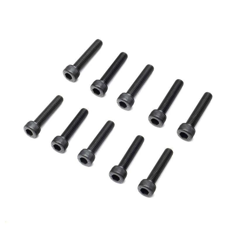 Losi Cap Head Screws, M5 x 25mm STL (10)