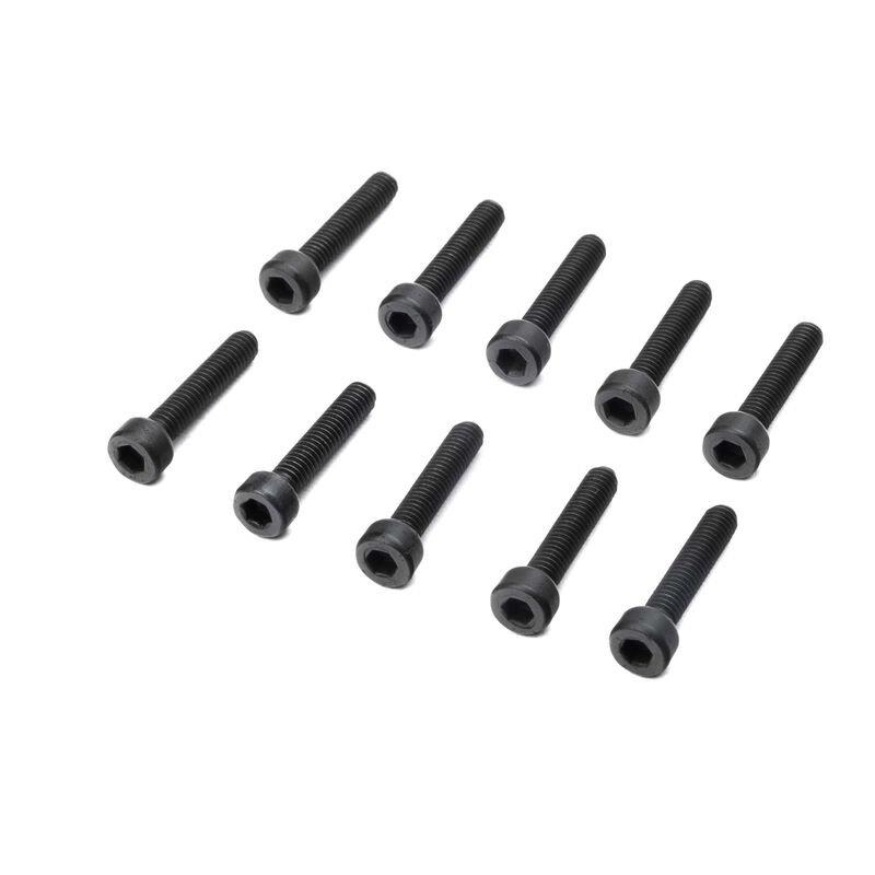 Losi Cap Head Screws, M4 x 20mm STL (10)
