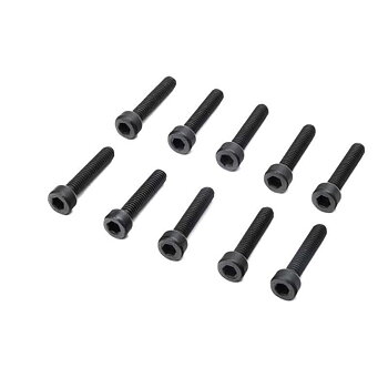 Losi Cap Head Screws, M4 x 20mm STL (10)