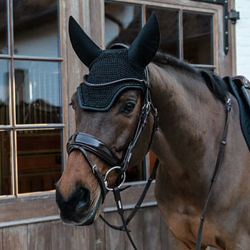 KENTUCKY FLY VEIL  WELLINGTON GLITTER BAND SOUNDLESS - BLACK
