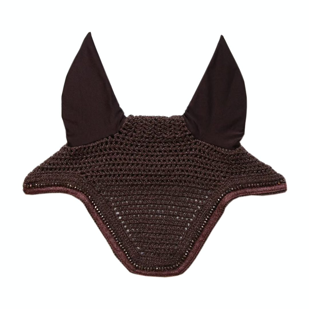 KENTUCKY FLY VEIL WELLINGTON GLITTER BAND - BROWN