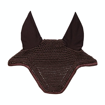 KENTUCKY FLY VEIL WELLINGTON GLITTER BAND - BROWN