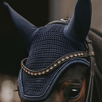 KENTUCKY FLY VEIL WELLINGTON GLITTER BAND - DARK NAYY