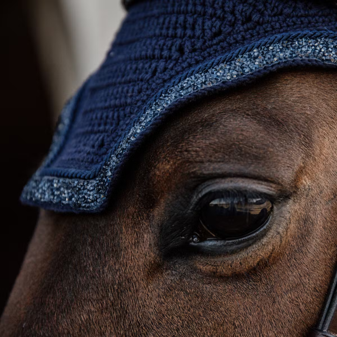 KENTUCKY FLY VEIL WELLINGTON GLITTER STONE - DARK NAVY - 3