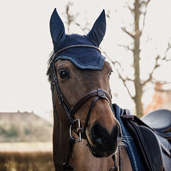 KENTUCKY FLY VEIL WELLINGTON GLITTER STONE - DARK NAVY