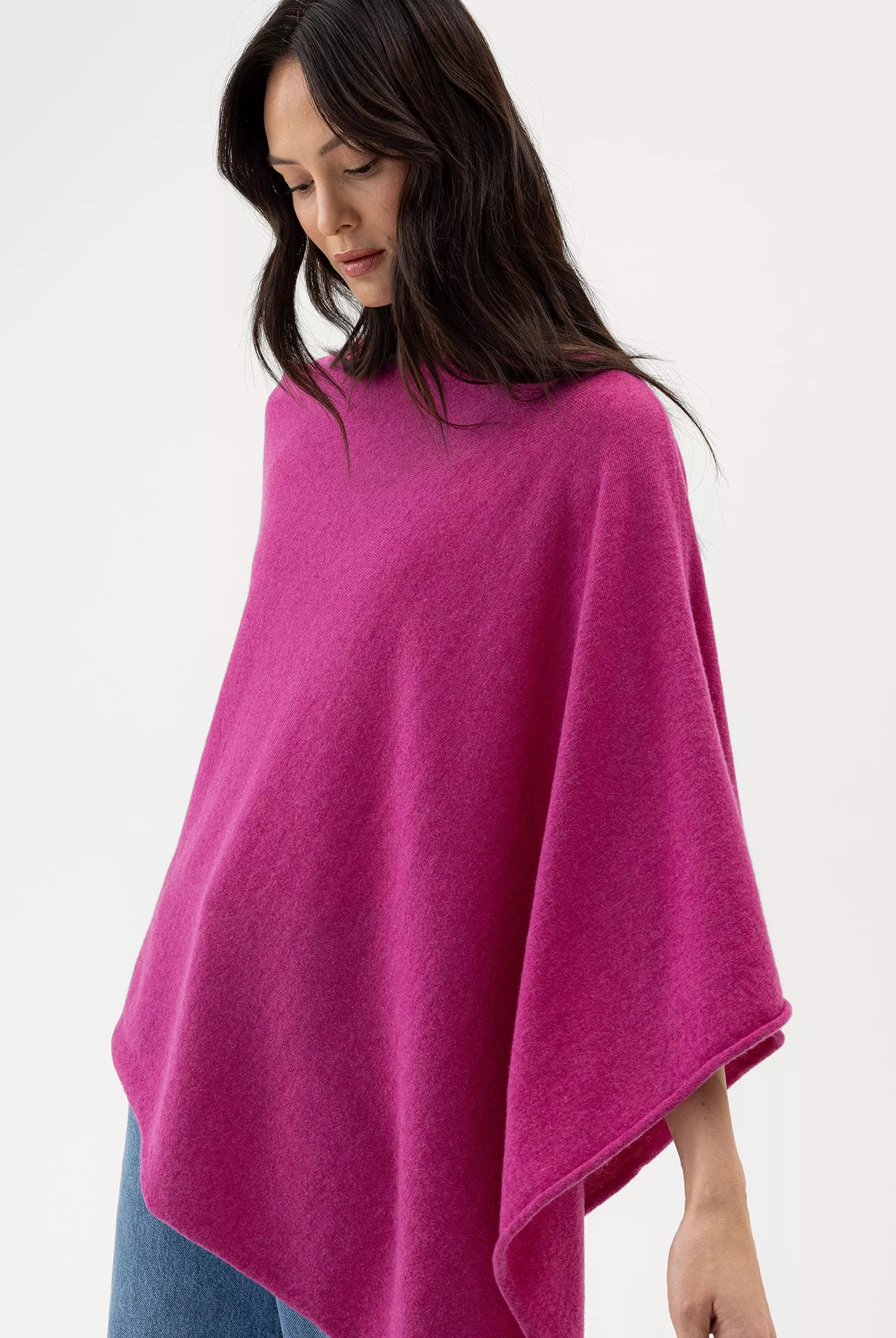 Sofie Poncho - Mulberry - Holebrook