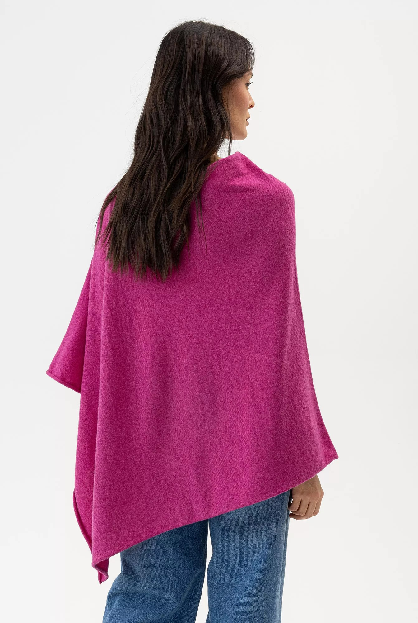 Sofie Poncho - Mulberry - Holebrook