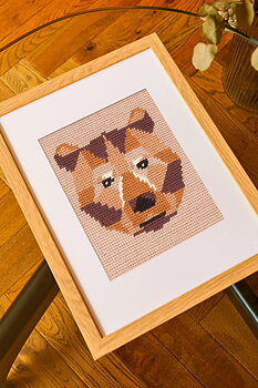 DMC Stramaljbroderi Geo Bear 12 x 15 