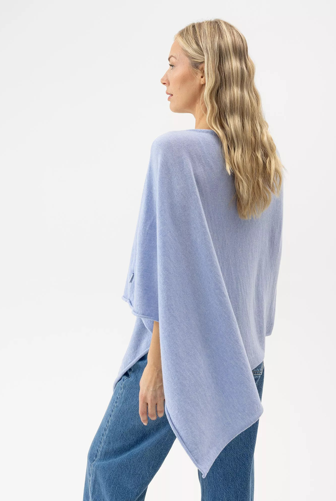 Sofie Poncho - Blue Fog - Holebrook