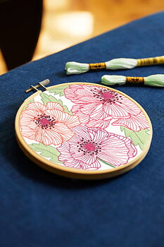 DMC Ritat broderikit Poppies 14,5 x 15 cm