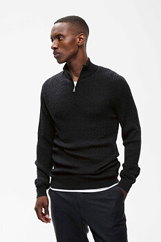 Matinique - Mason SZ Cable - Dark Grey Melange