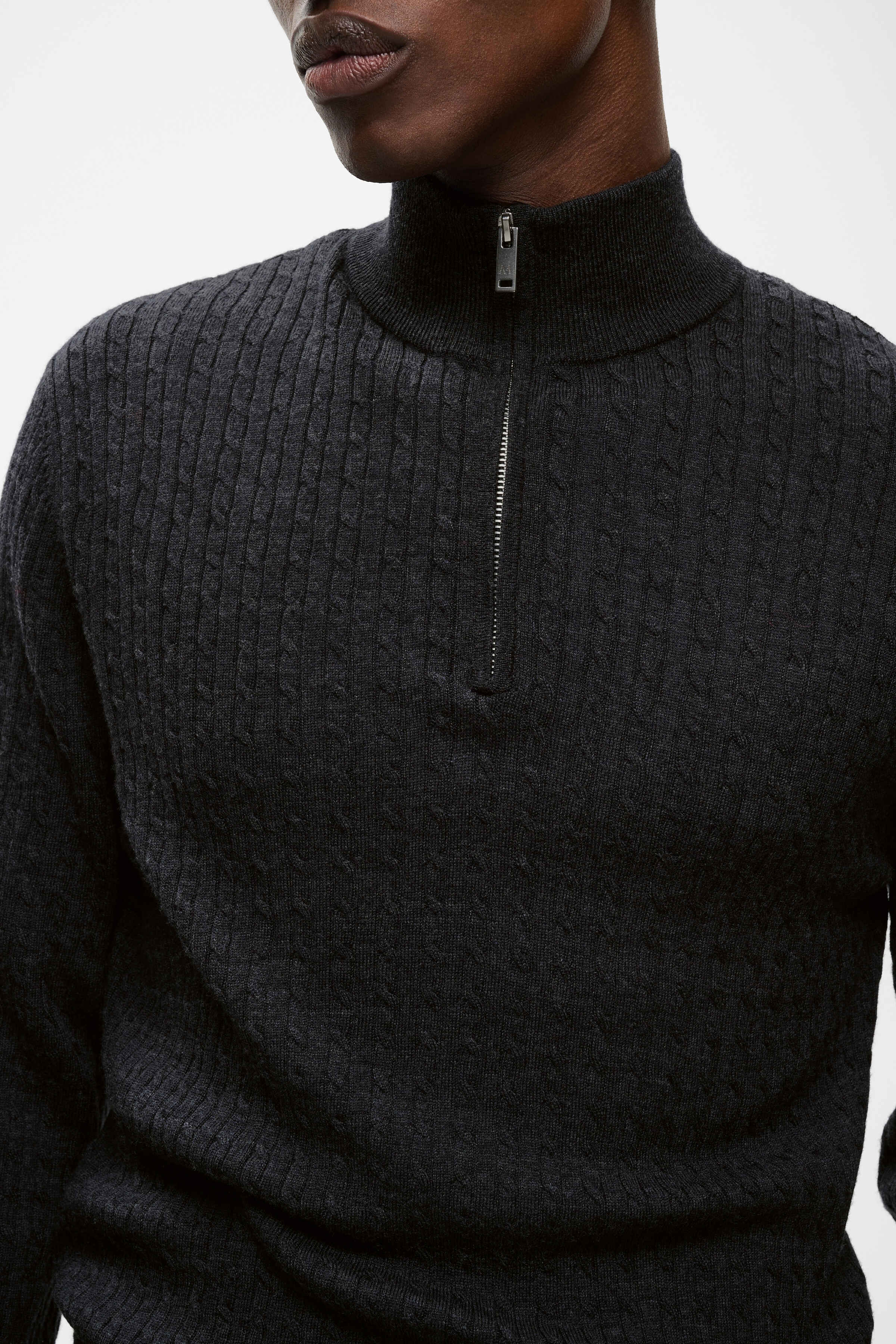 Matinique - Mason SZ Cable - Dark Grey Melange - 3