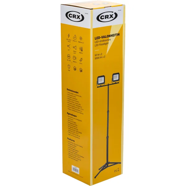 LED STRÅLKASTARE S. 2X50W/230V 4500K 2,5M KAB. - 2