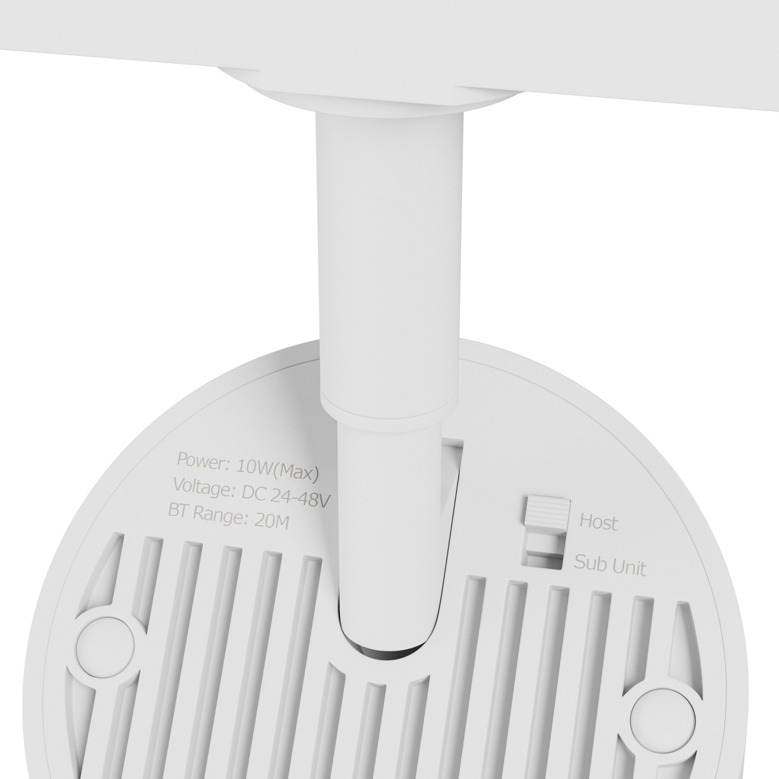 Högtalare till 3-fas skensystem, Bluetooth, vit - 5