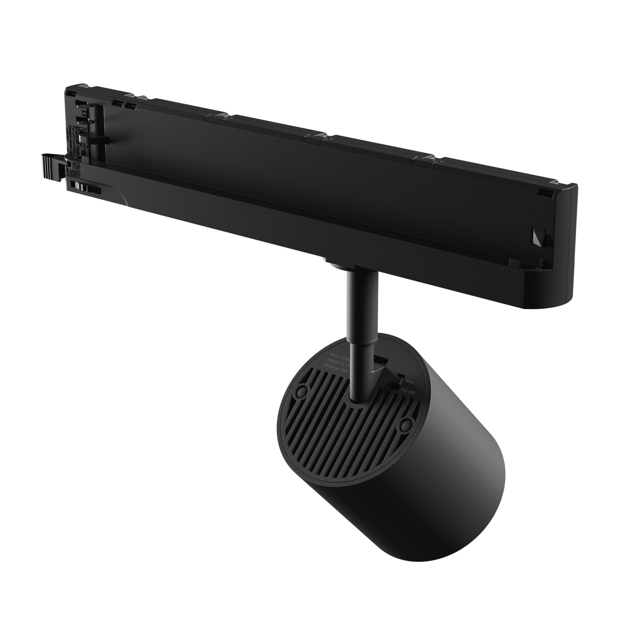 Högtalare till 3-fas skensystem, Bluetooth, Svart - 4