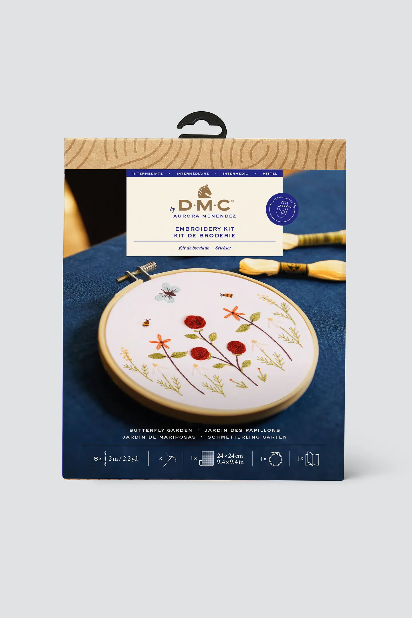 DMC Ritat broderikit Butterfly Garden Ø 14,5 cm - 4