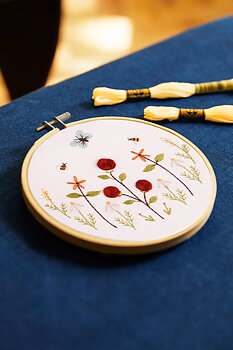 DMC Ritat broderikit Butterfly Garden Ø 14,5 cm