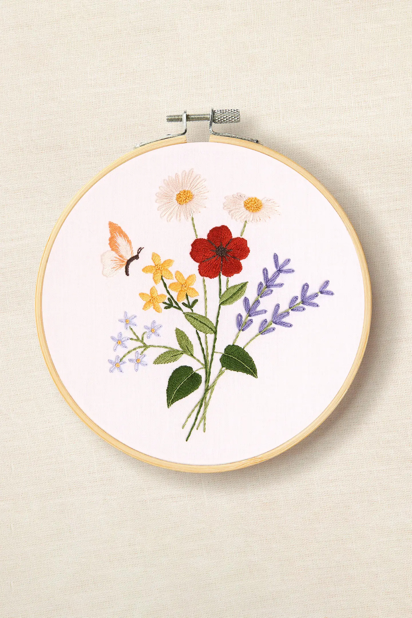 DMC Ritat broderikit Sumptuous Summer Flowers  Ø 14,5 cm - 2