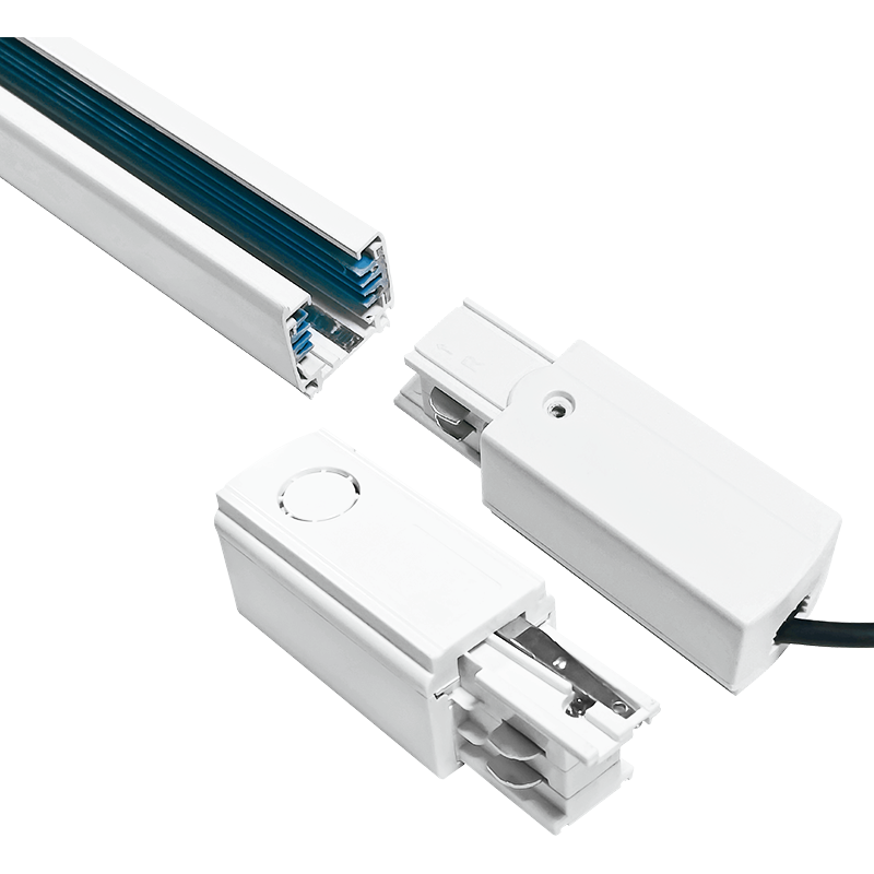 Skenbelysning / Tracklight - Startadaptor, vit