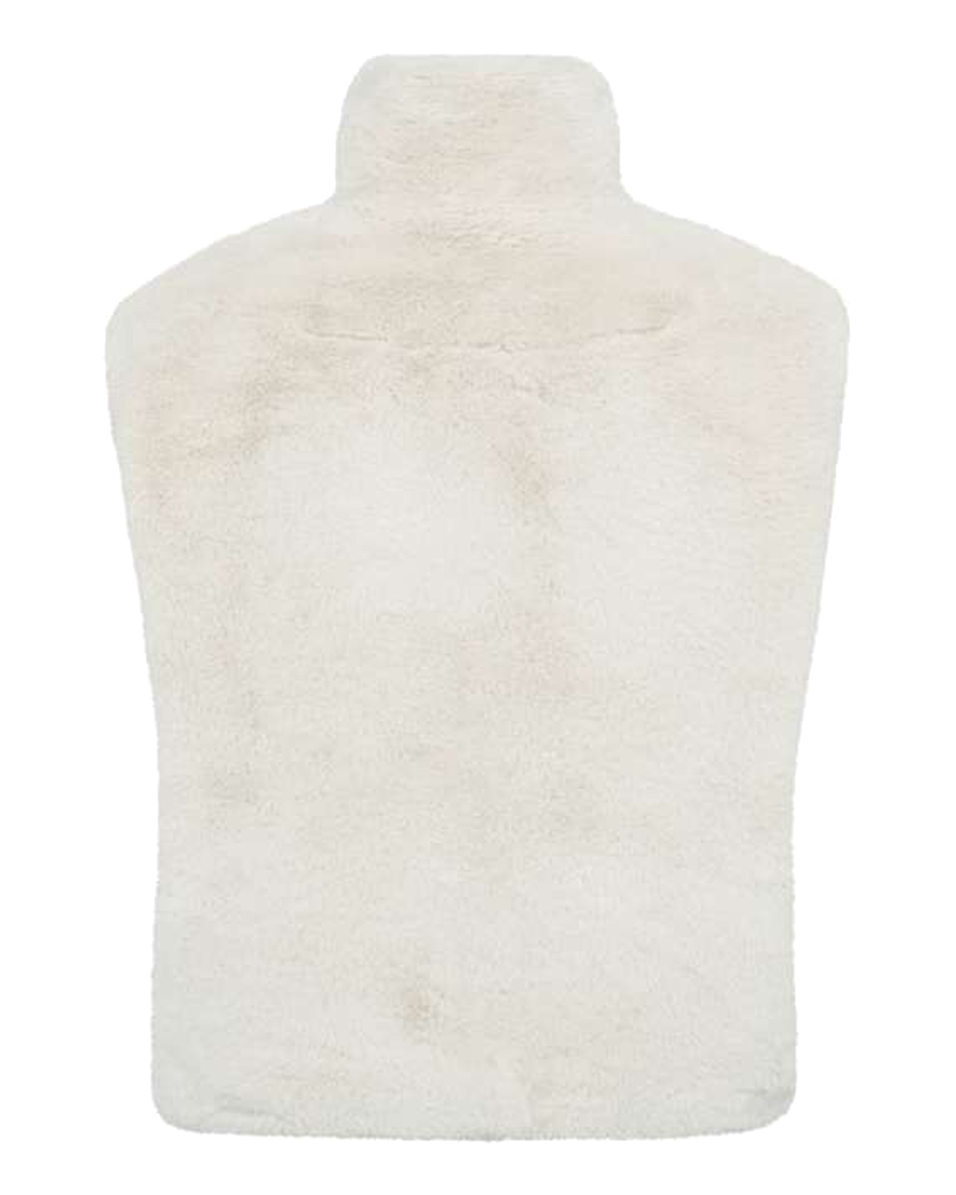 Pälsväst Fony med dragkedja ljusbeige - 2