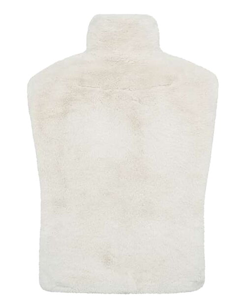 Pälsväst Fony med dragkedja ljusbeige - 2