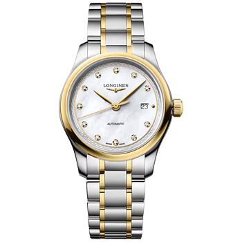 Longines L2.449.5.87.7 Master Collection 30 pärlemor med diamant index och guld