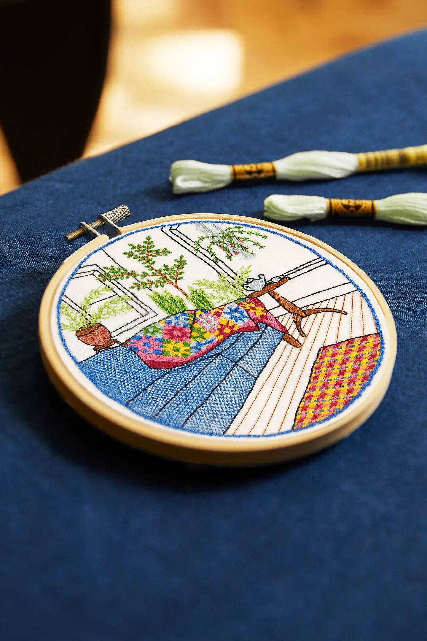 DMC Ritat broderikit Winter Garden  Ø 14,2 cm