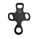 Hackamore skänklar Kort-hack Cross, svart