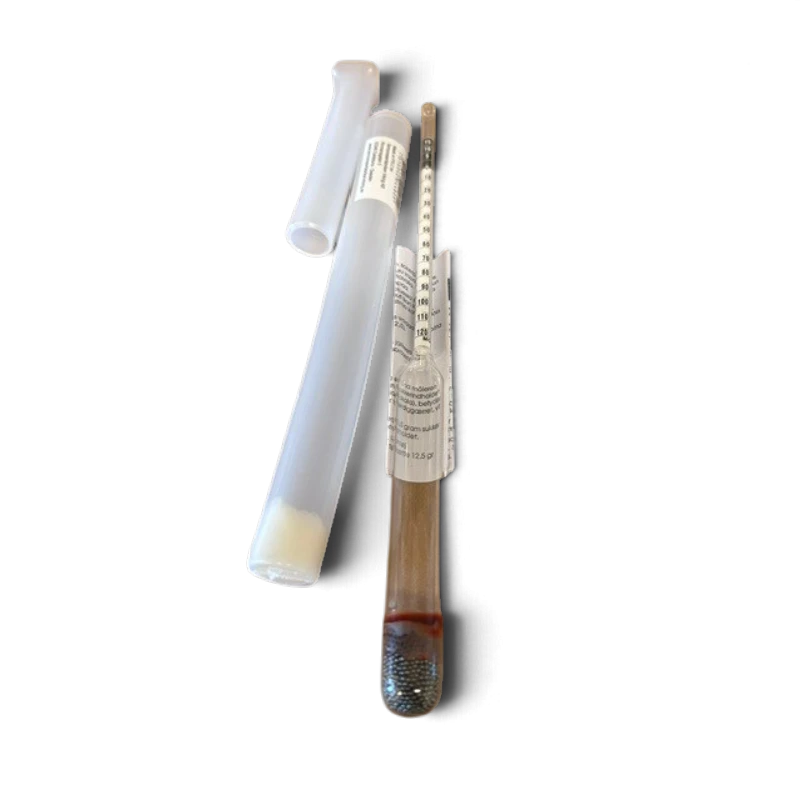 Hydrometer til øl, vin og cider.