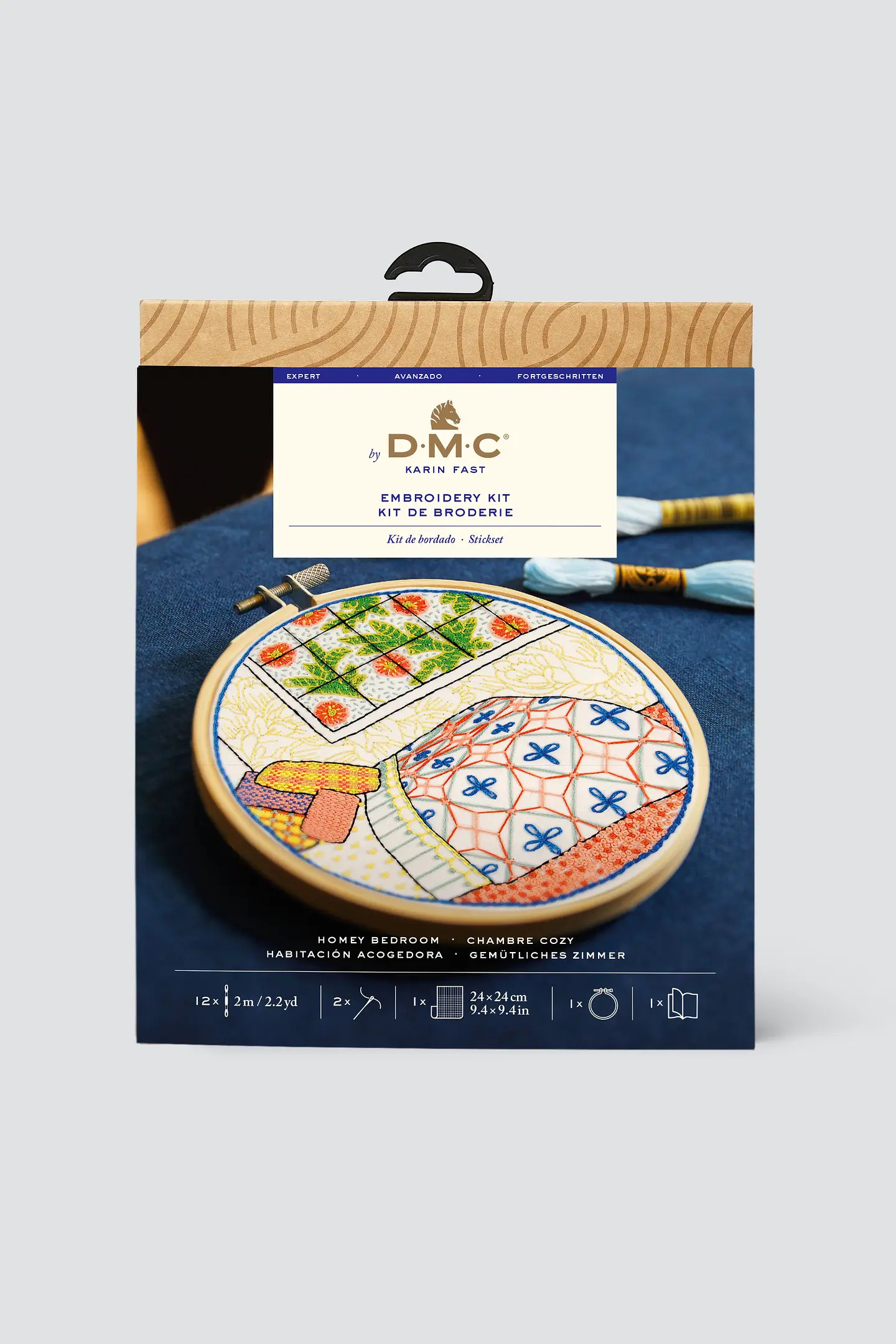 DMC Ritat broderikit Homey Bedroom  Ø 14,2 cm - 4