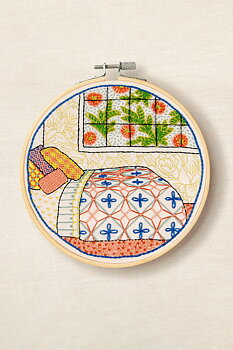 DMC Ritat broderikit Homey Bedroom  Ø 14,2 cm