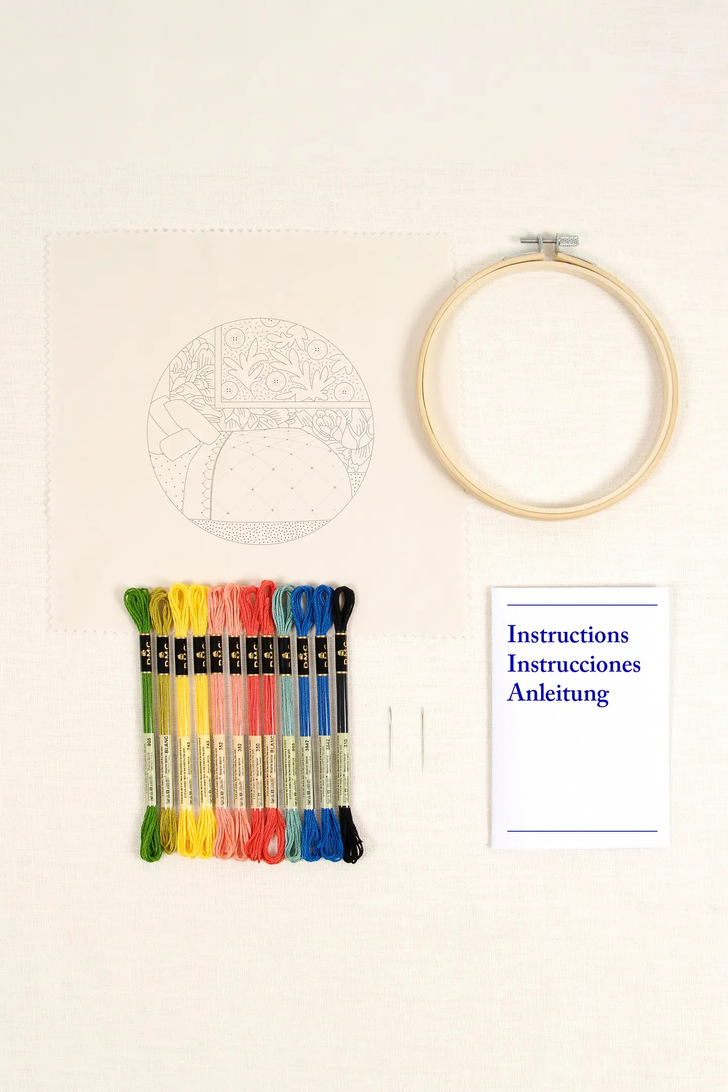 DMC Ritat broderikit Homey Bedroom  Ø 14,2 cm - 3