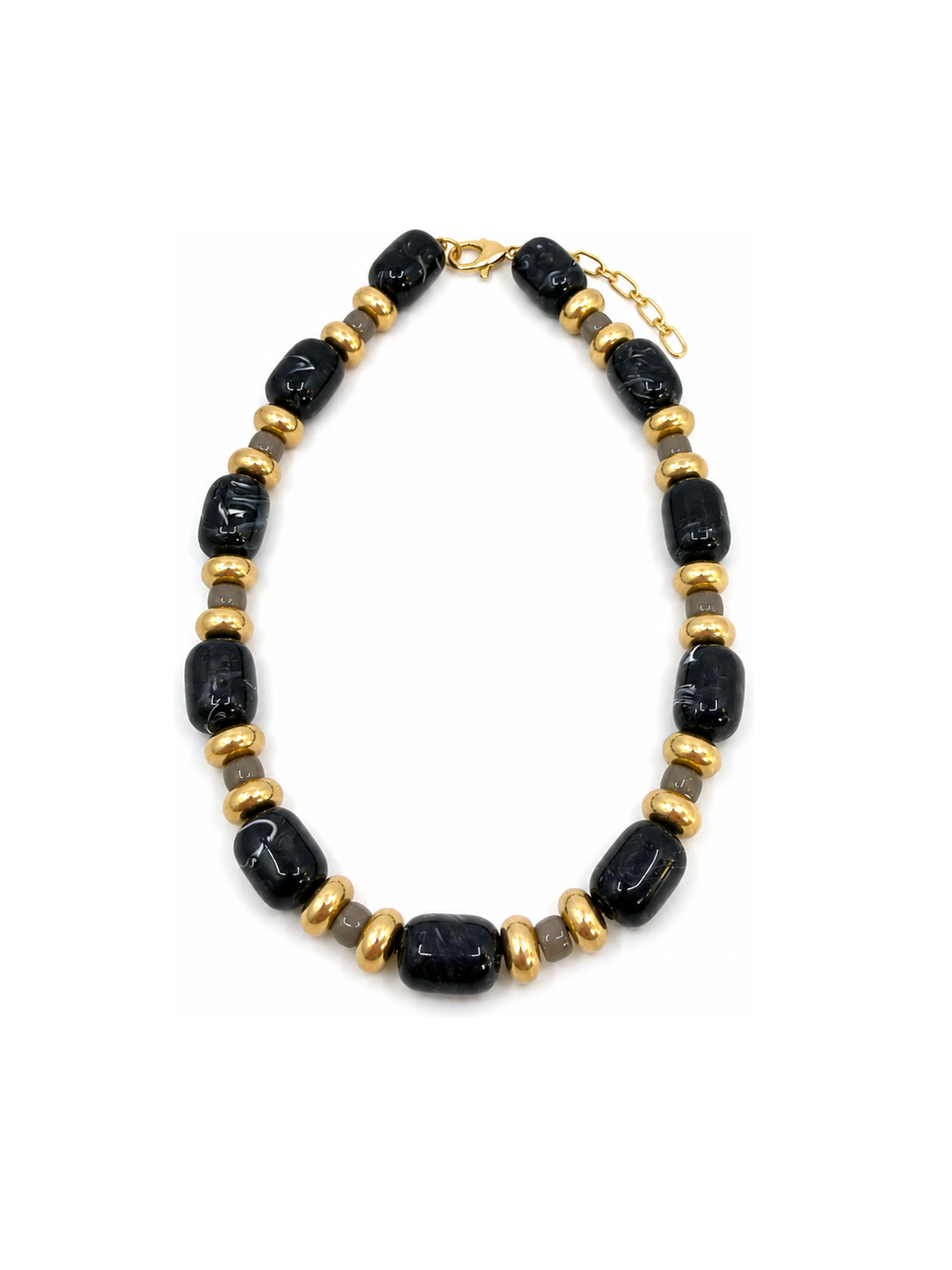 SERENA BEAD NECKLACE BLACK
