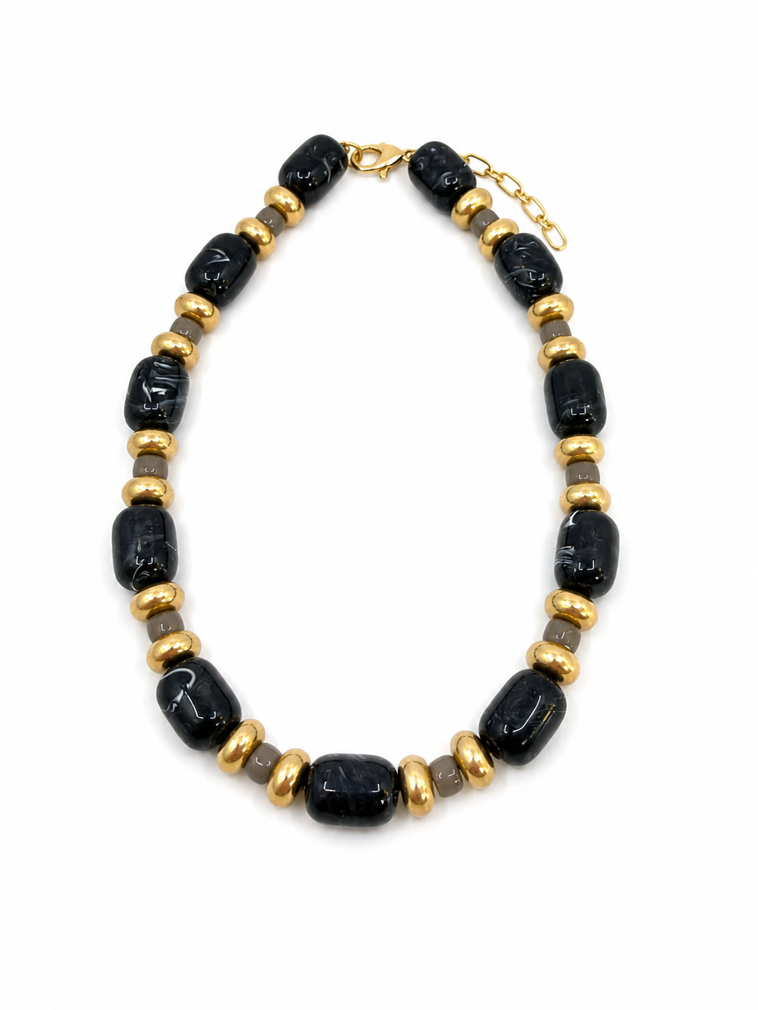 SERENA BEAD NECKLACE BLACK