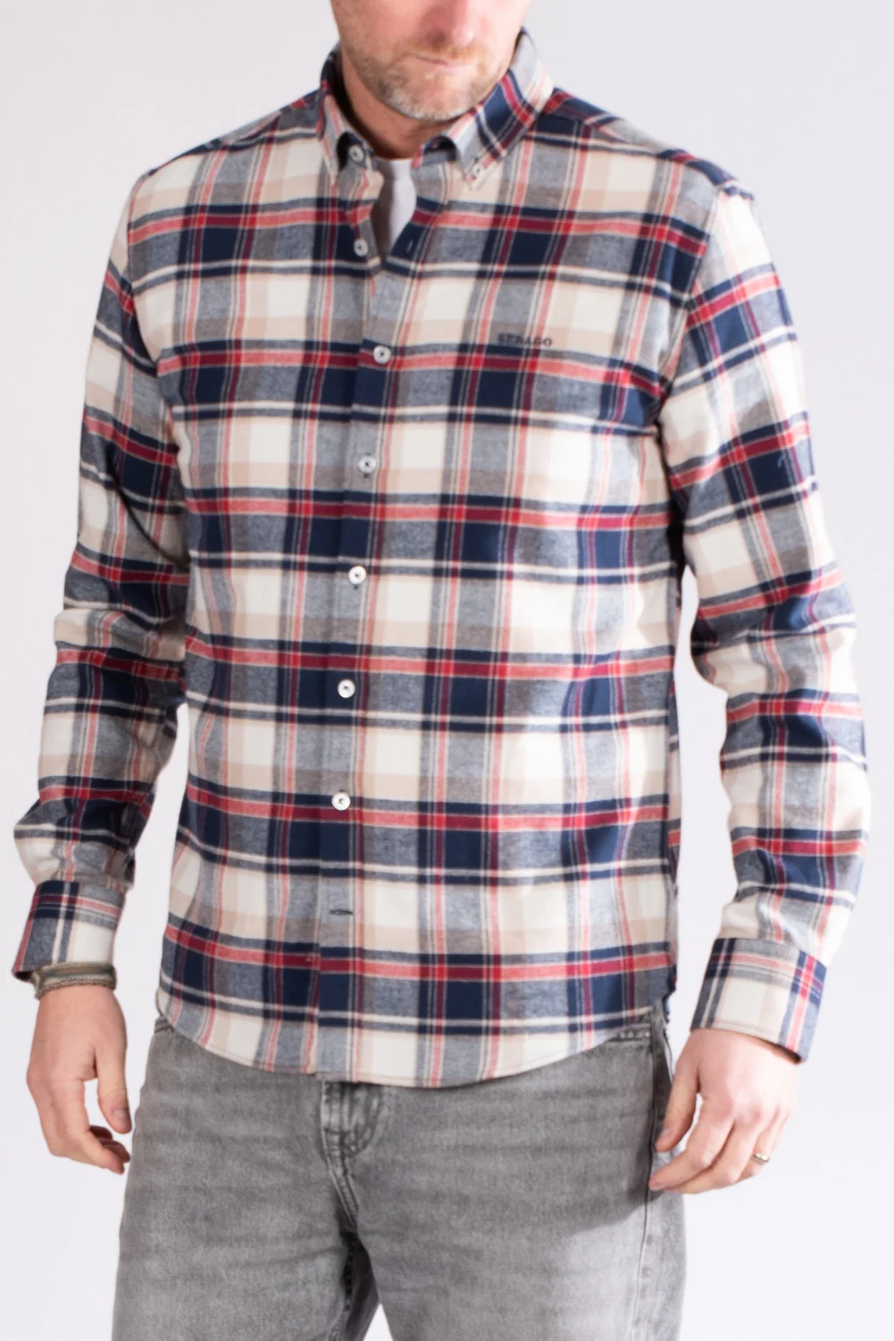 Sebago Flynn BD Twill Check Shirt