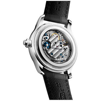 Longines L2.960.4.93.2 Master Collection Chrono Monopusher 41 blå baksida