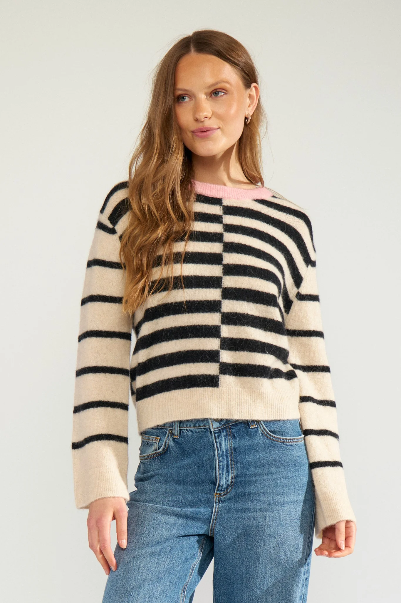 Nümph Riette Block Stripe Pullover