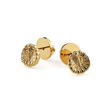 SIGRÉN Venus Shell studs guld