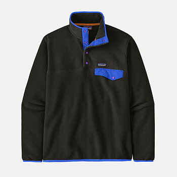 Patagonia - Lightweight Synchilla Snap-T Fleece Pullover Black W/P6 Blue