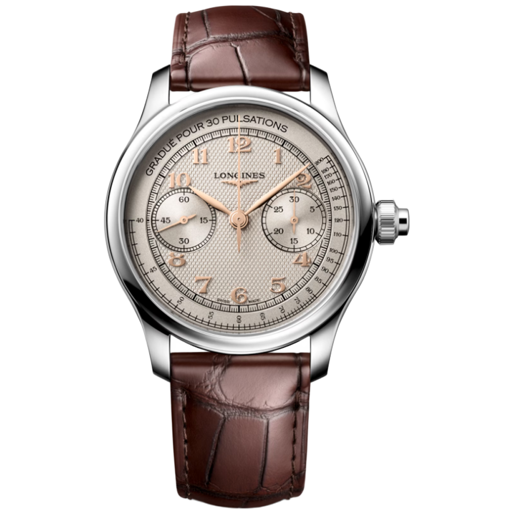 Longines L2.960.4.78.2 Master Collection Chrono Monopusher 41 ivory