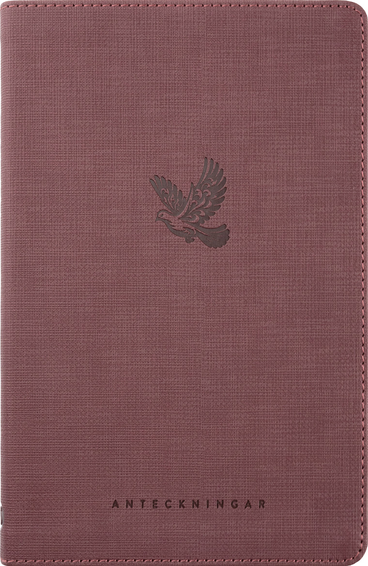 Anteckningsbok med bibelord-Konstskinn röd - 2
