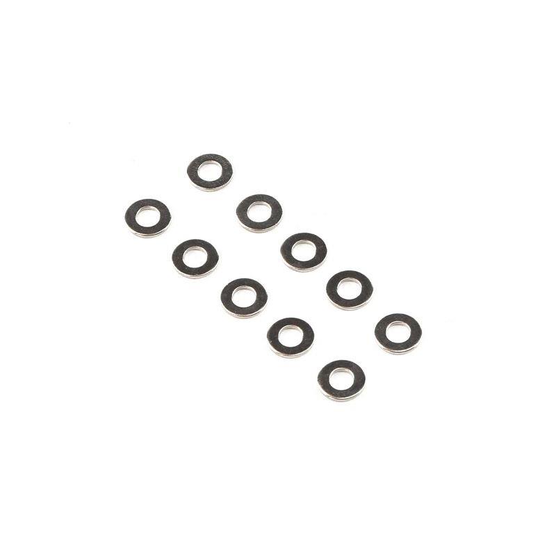 Losi Washer, 4.3mm x 9mm x 0.8mm, Steel (10)