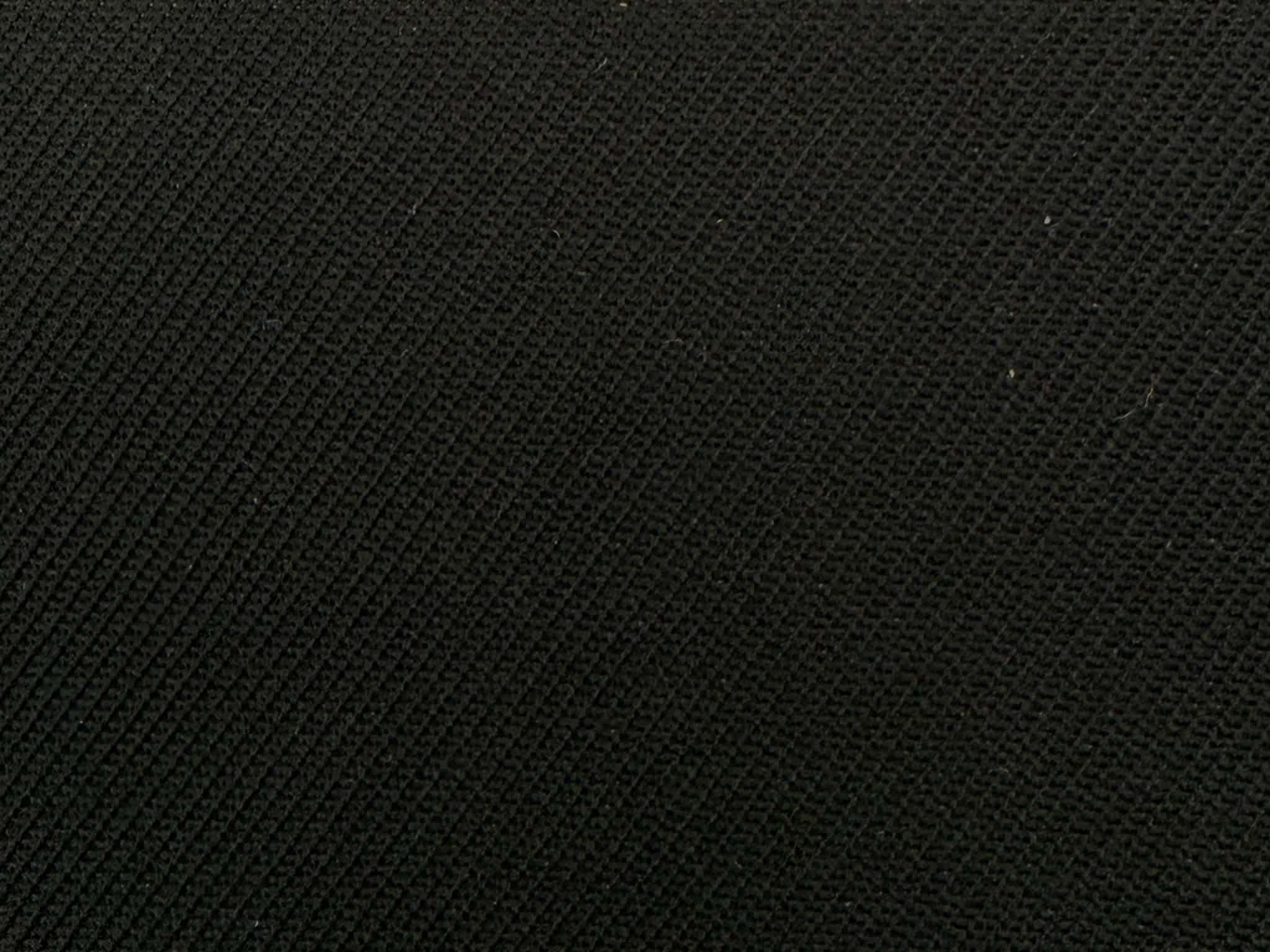 Plattvävt tak, svart 3mm skumbaksida, 180cm bred