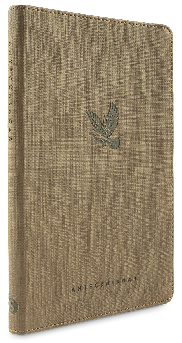 Anteckningsbok med bibelord-Konstskinn brun