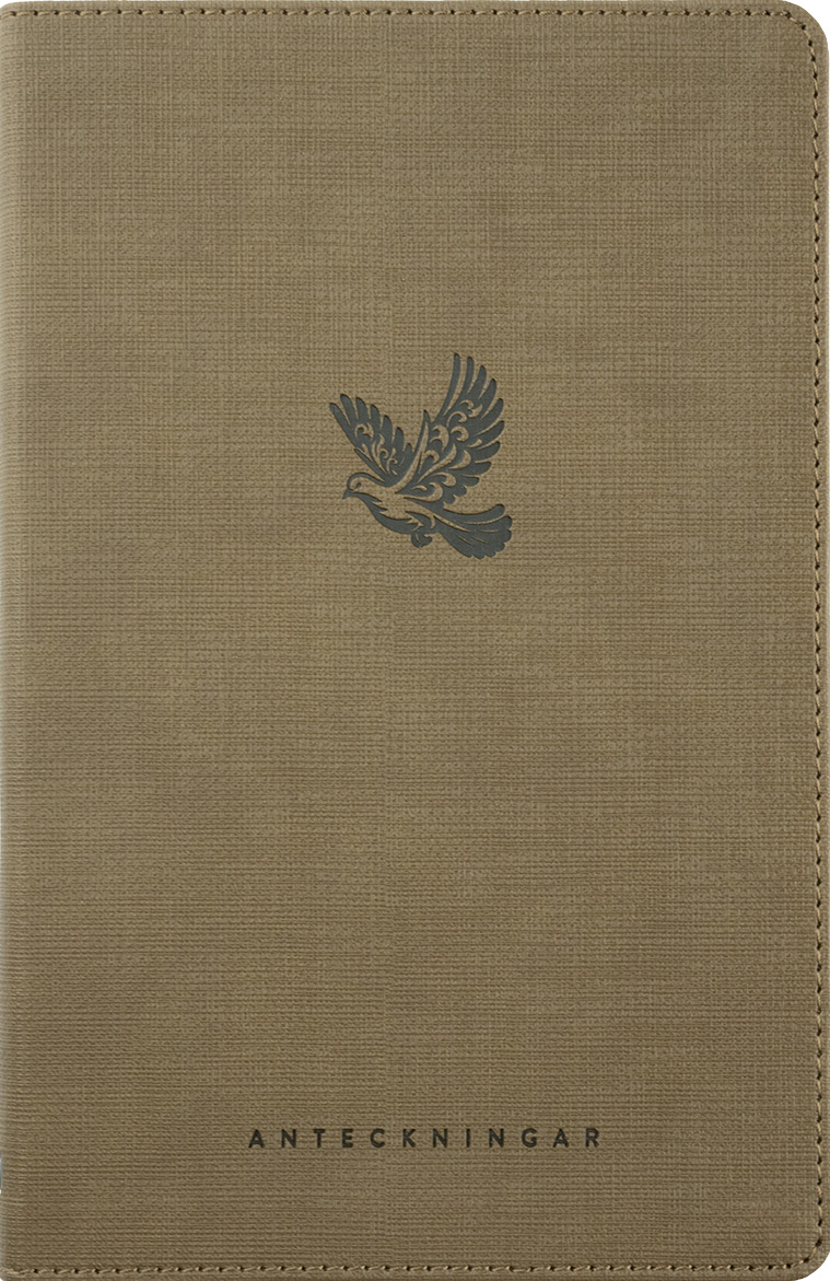 Anteckningsbok med bibelord-Konstskinn brun - 2