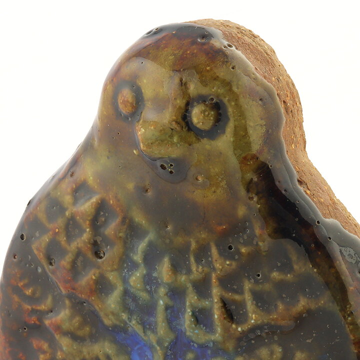 ガビ・シトロン-テングボーグ  鳥の陶板  17cm  1960年代