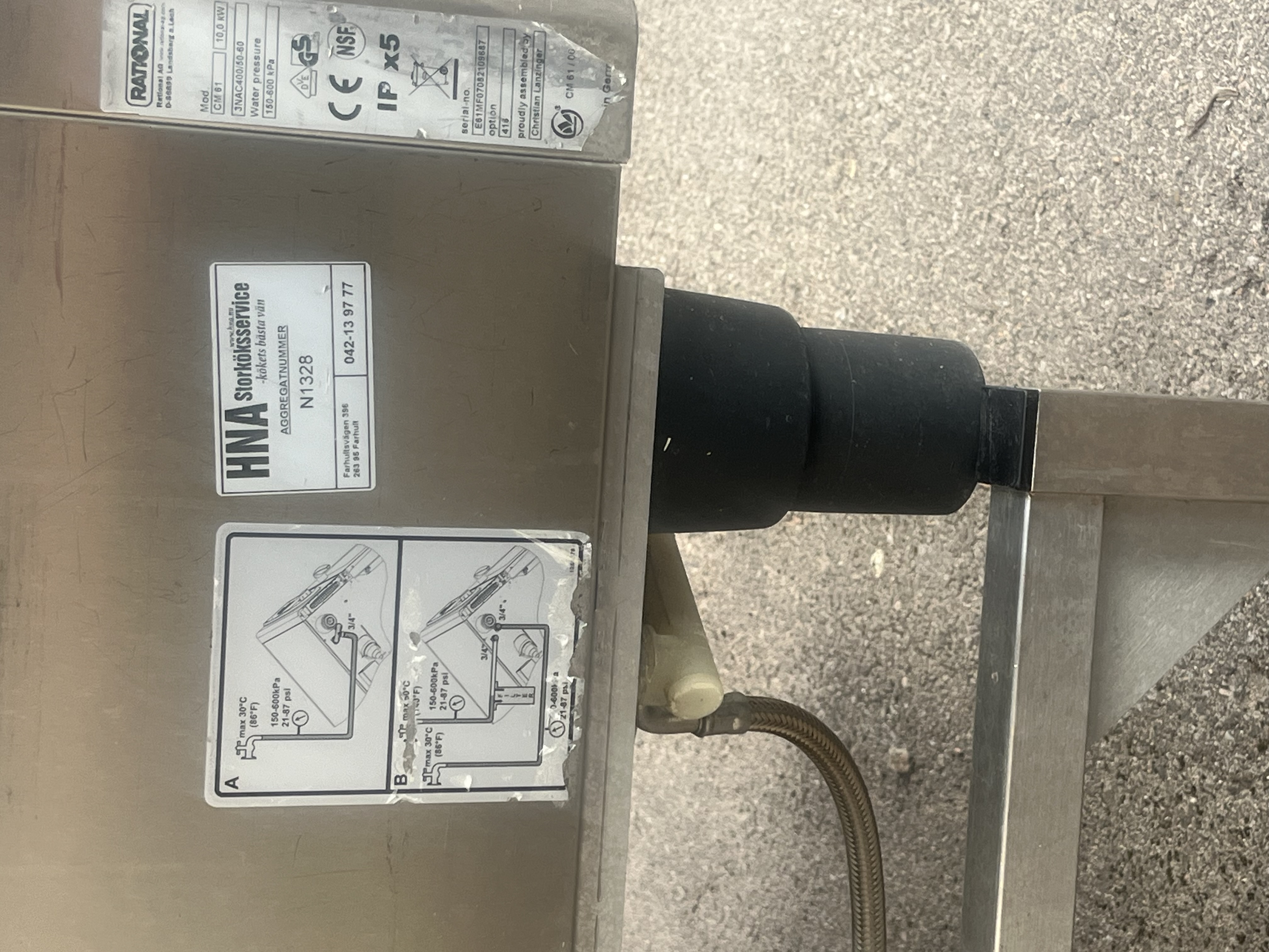 Rational CombiMaster 61 i CombiDuo inkl. lågt stativ - 6