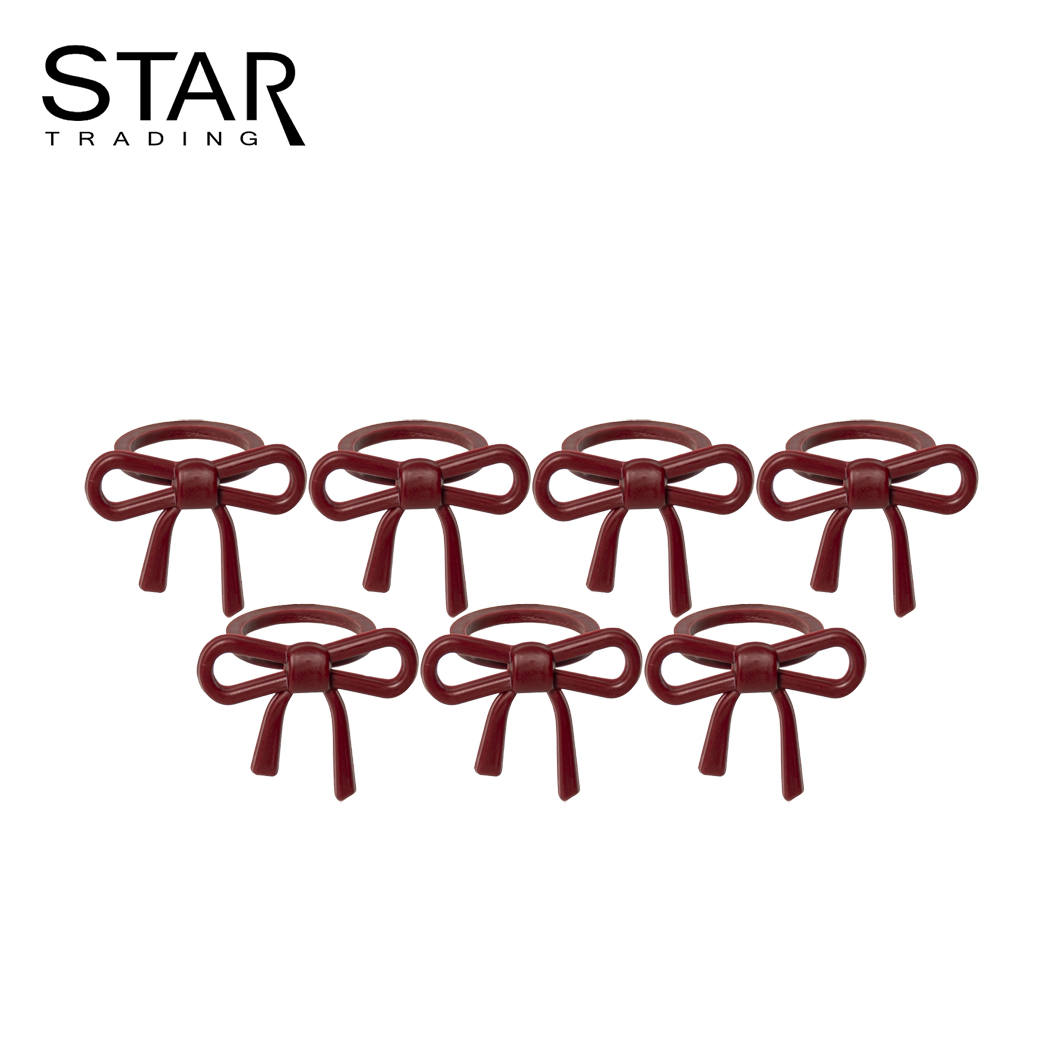 Lysmanchet Rosett Rød 7-stk. Star Trading
