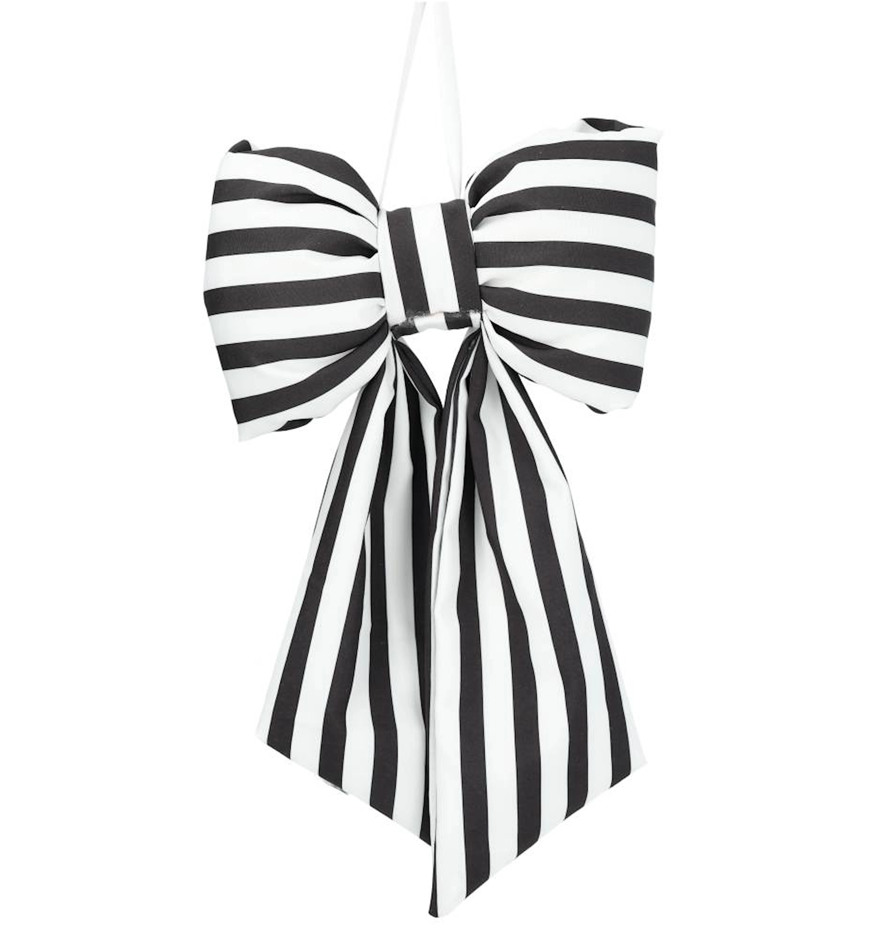 Dekoration Rosett - Black & White Stripes - 3