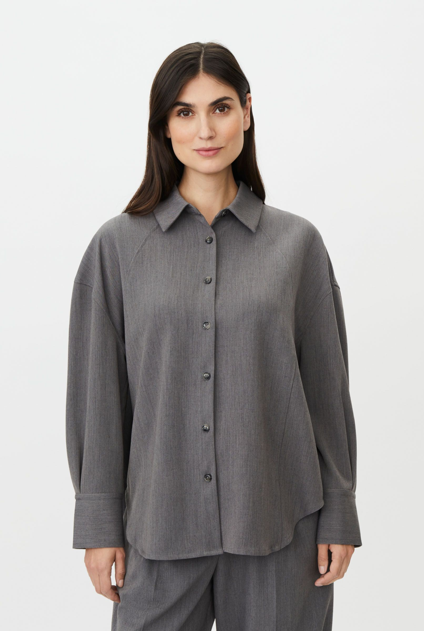 MaIraveth Shirt - M Grey Melange  - Masai
